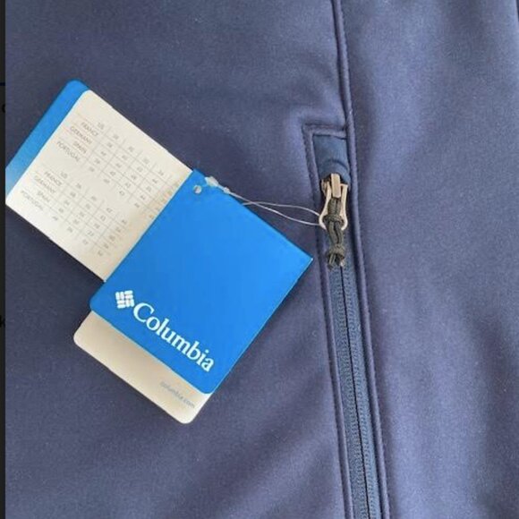 Columbia Men's Ascender II Soft Shell Navy Jacket 20th Century Emb on chest L - Picture 6 of 8